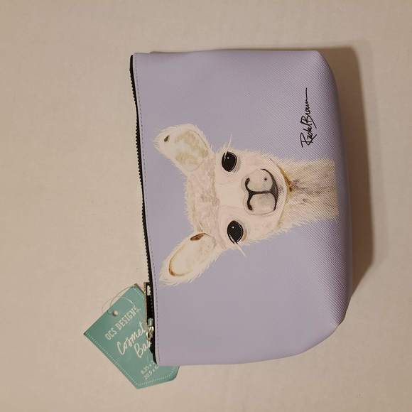 OCS DESIGNS LLAMA COSMETIC BAG - Picture 1 of 5